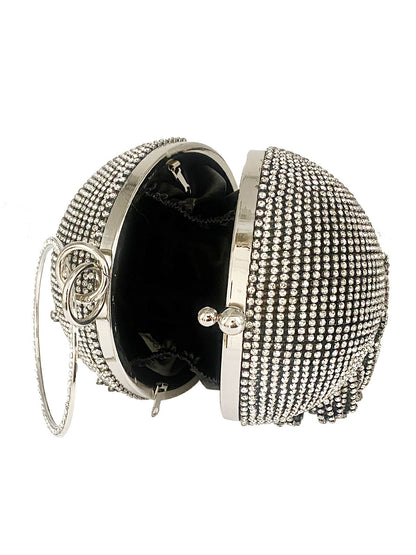 Bolso de mano con borlas de diamantes de imitación 