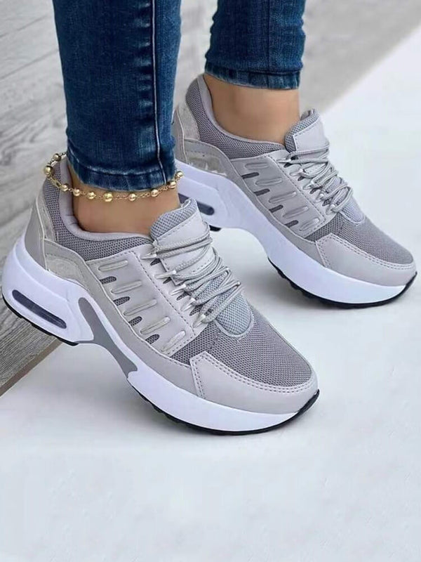 Patchwork Mesh Breathable Soprt Sneakers
