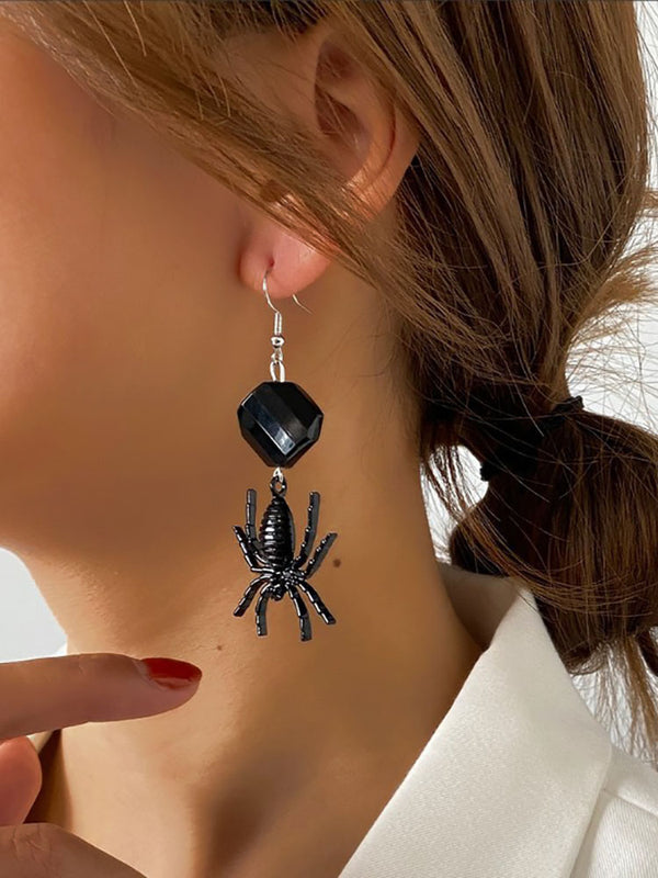 Halloween Spider Pendant Earrings