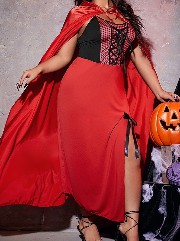 Disfraz de bruja sin mangas para Halloween talla extra