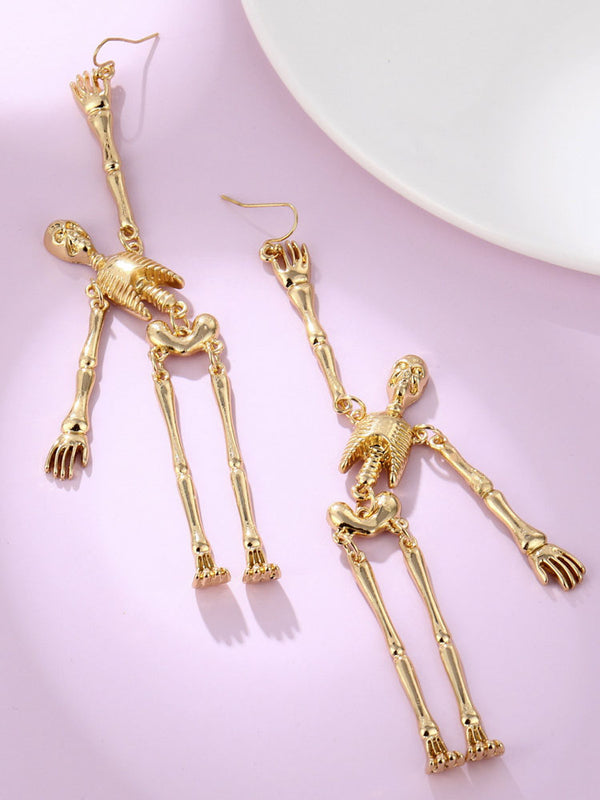 Halloween European Retro Skeleton Earrings