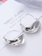 European Irregular Flower Basket Earrings