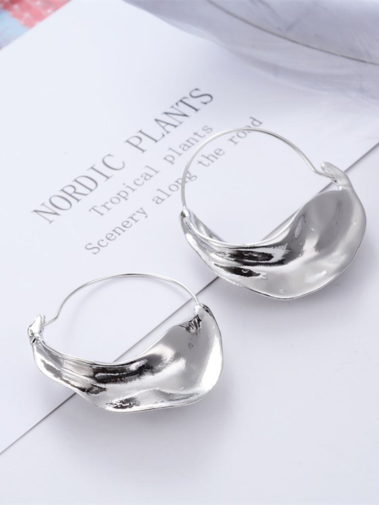 Pendientes De Cesta De Flores Irregulares Europeos