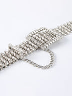 Minimalist Rhinestone Glitter Waist Belts