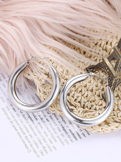 Pendientes de círculo geométrico minimalista