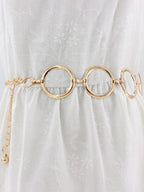 Minimalist Ring Patchwork Chain Belts
