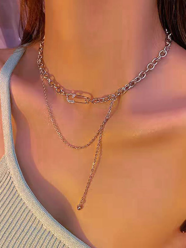Double Layer Chain Necklaces
