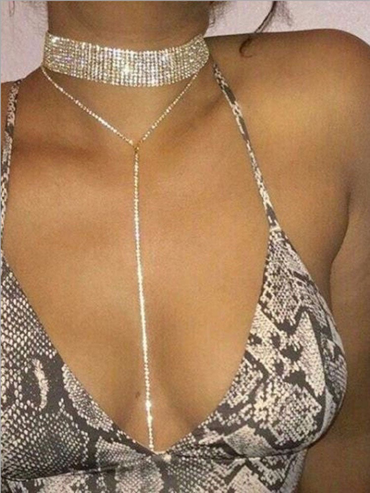 Collares de cadena de hilo multicapa