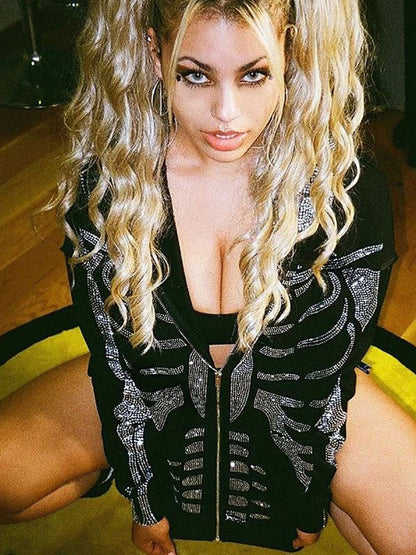 Chaquetas con capucha de manga larga de Halloween