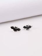 Pendientes de murciélago minimalistas de Halloween