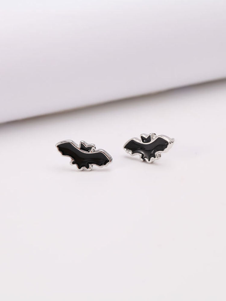 Pendientes de murciélago minimalistas de Halloween