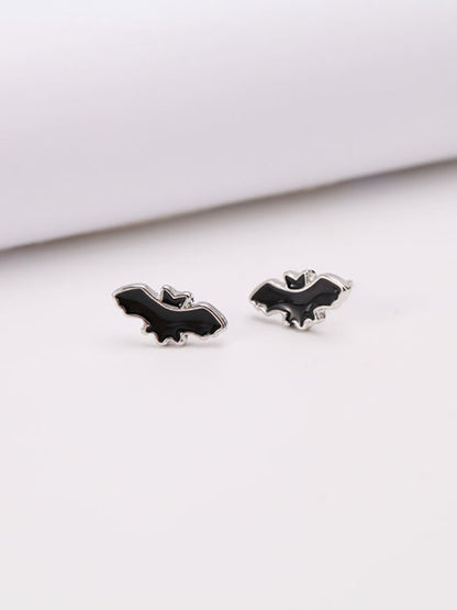 Pendientes de murciélago minimalistas de Halloween