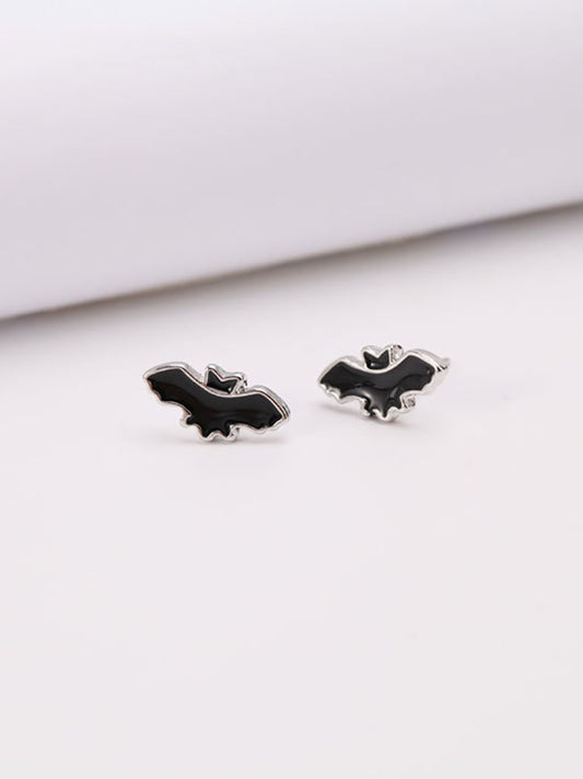 Pendientes de murciélago minimalistas de Halloween