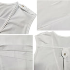 Sleevelesss V Neck Solid Wide Leg Jumpsuit