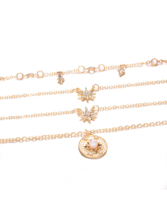 Collar multicapa Bohemian Diamond Starlight