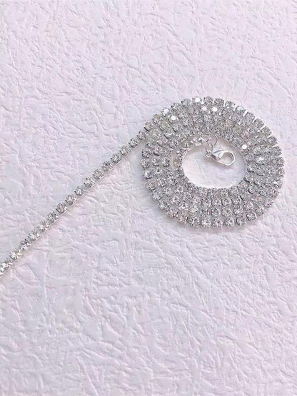 Cadenas para el cabello con borlas de diamantes de imitación de cristal