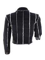 Chaquetas vaqueras de manga larga con botones rasgados
