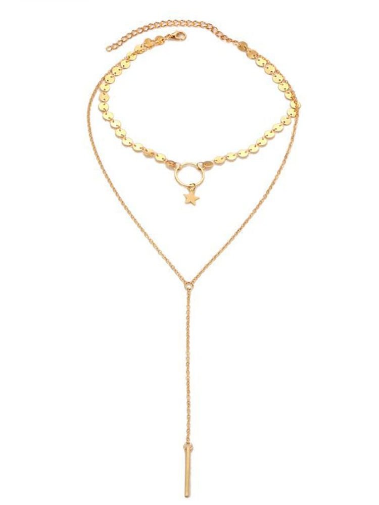 Collares de borlas con decoración de estrellas