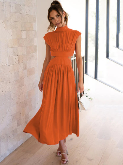 Sleeveless Cut Out Bodycon Maxi Dress