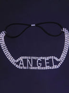 Fashion Letter Rhinestones Headdress