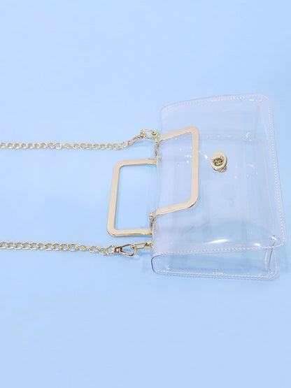 Bolsos bandolera transparentes minimalistas