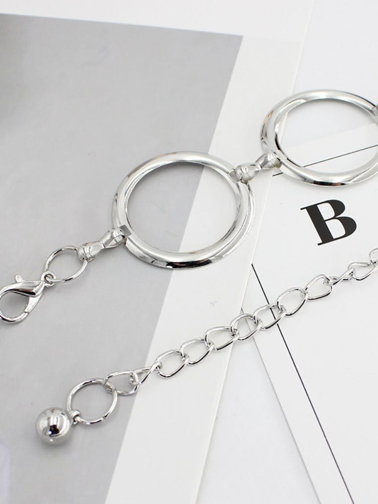 Minimalist Ring Patchwork Chain Belts