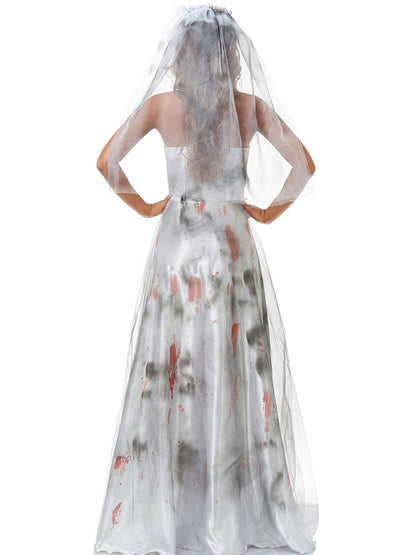 Disfraz de novia fantasma sin mangas para Halloween