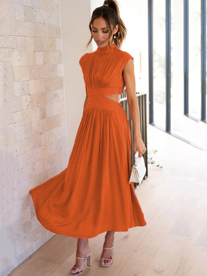 Sleeveless Cut Out Bodycon Maxi Dress