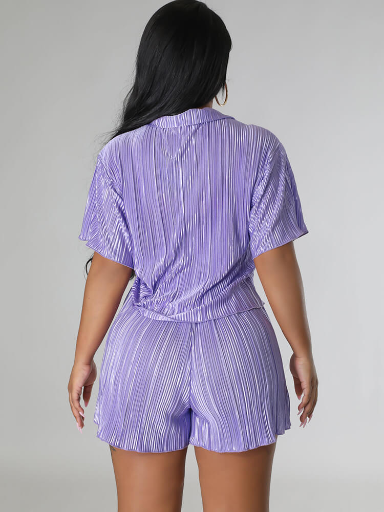 Camisas y pantalones cortos de manga corta de dos piezas