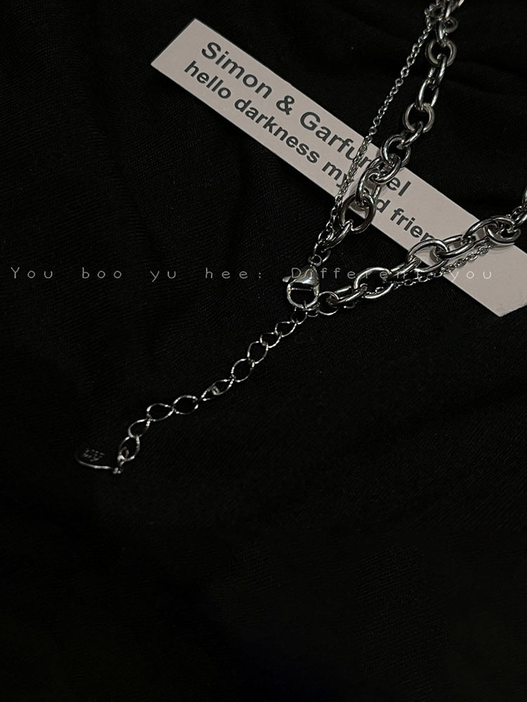 Collares de cadena de doble capa