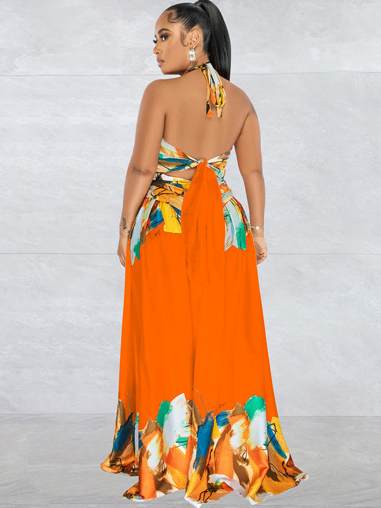 Off Shoulder Printed Patchwork Maxi Dress