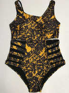 Plus Size One Piece Hollow Out Swimsuit