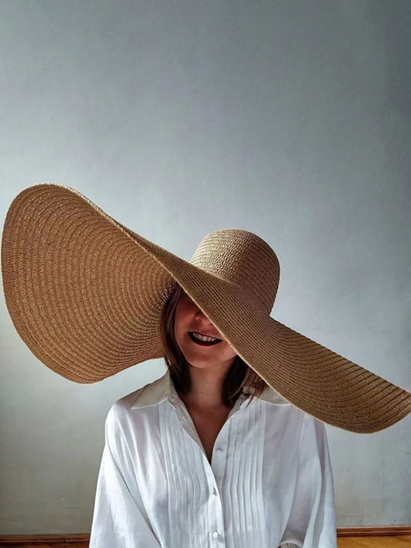 Boho Summer Foldable Wide Brim Straw Hats