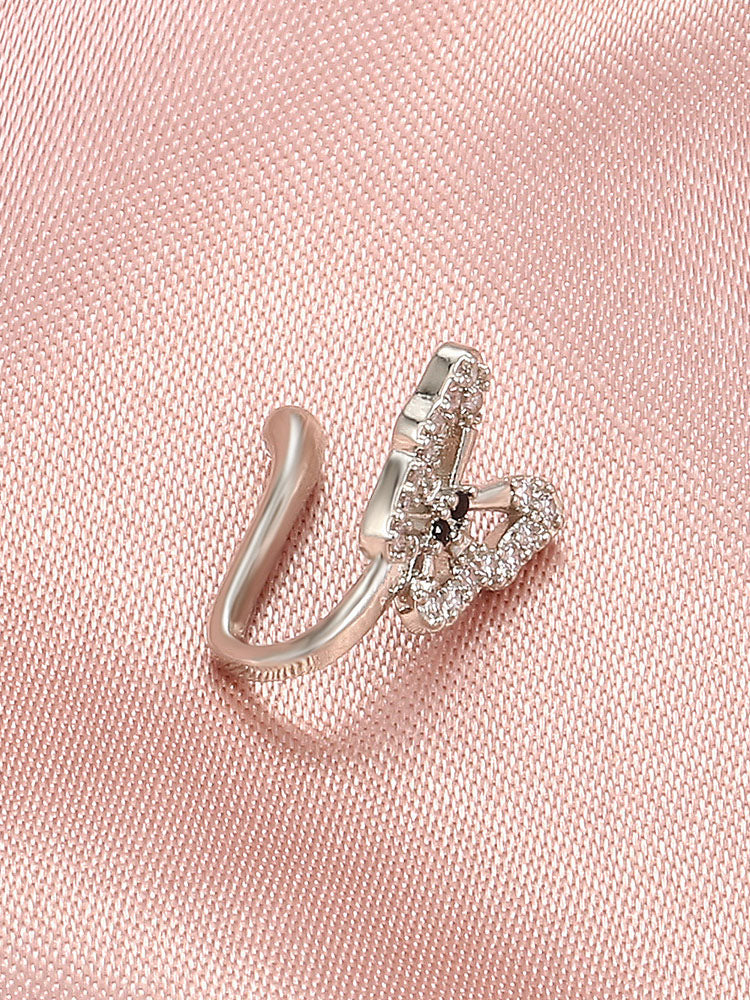 Joyería corporal con clip para la nariz recortada