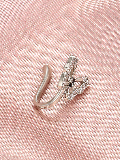 Joyería corporal con clip para la nariz recortada