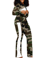 Two Piece Long Sleeve Printed Jacket Pants