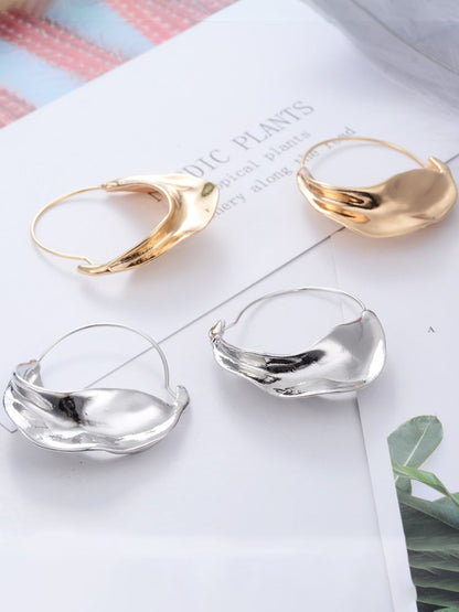 Pendientes De Cesta De Flores Irregulares Europeos