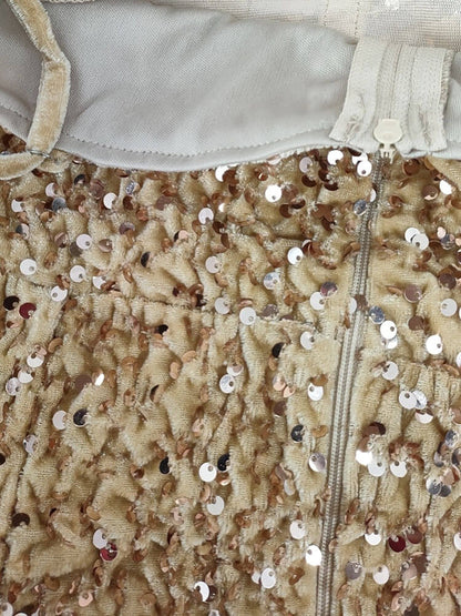 Sequins Sleeveless Split Maxi Dress