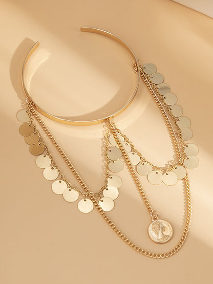 Brazalete superior abierto con cadena