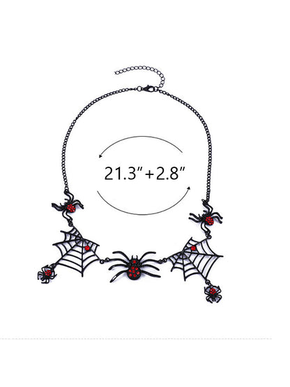 Collares de telaraña de Halloween
