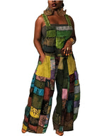 Monos sin mangas con estampado de cuadros