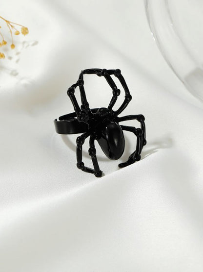 Anillo de dedo de araña simulada de Halloween