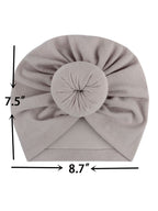 Solid Color Ruched Cross Turban Cap