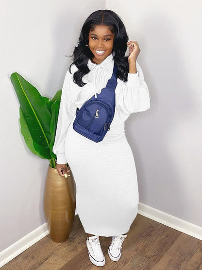 Top corto de dos piezas con cuello redondo y falda ajustada