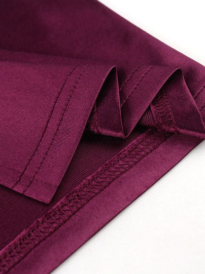 Vestidos largos con abertura lateral fruncida sin mangas de talla grande