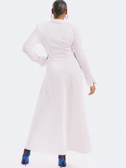 Tops divididos fruncidos con cuello en V de manga larga