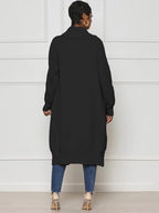 Knit Long Sleeve Solid Bodycon Cardigan