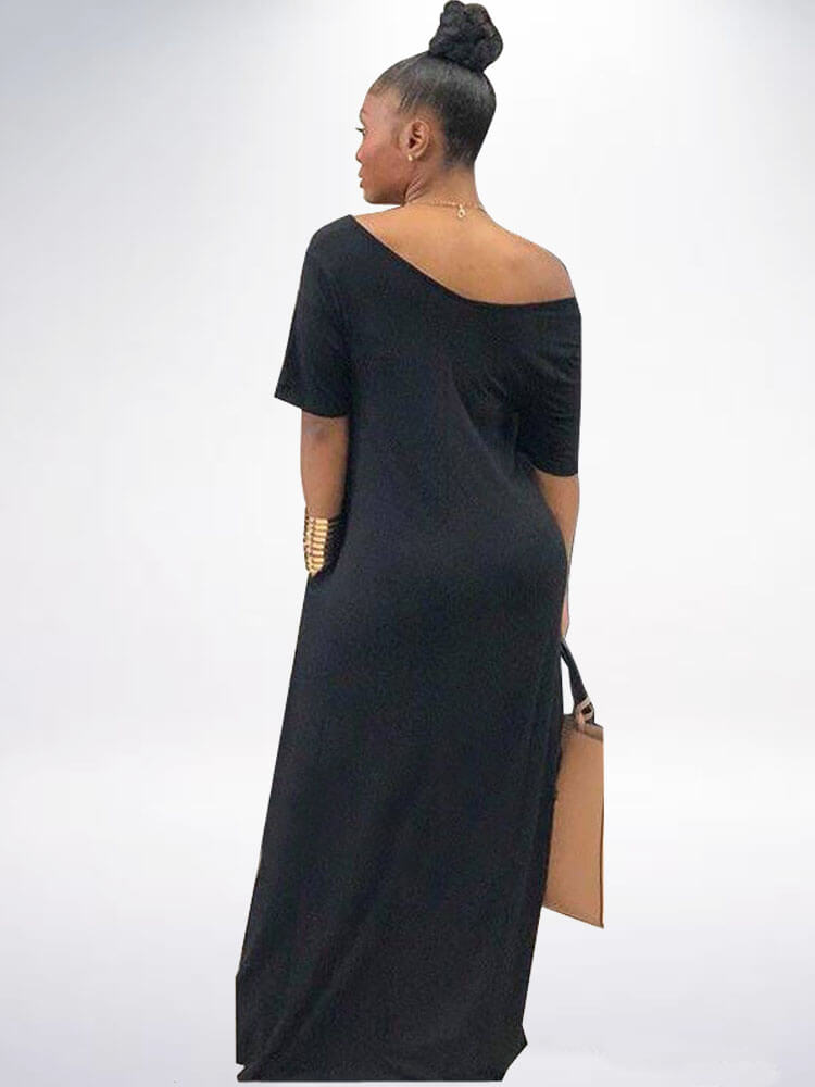 Kaftan Bolsillos Sueltos Boho Maxi Vestidos