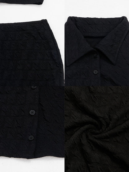 Tops cortos y minifaldas sin mangas de dos piezas