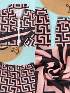 Two Piece Long Sleeve Printed Jacket Pants